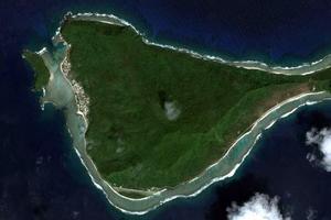 马努阿群岛卫星地图