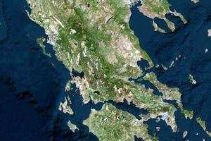 希腊卫星地图