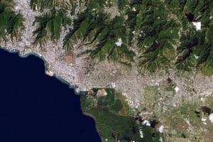 西班牙港卫星地图