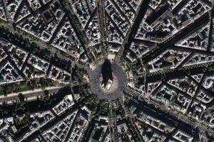 法国巴黎凯旋门旅游地图