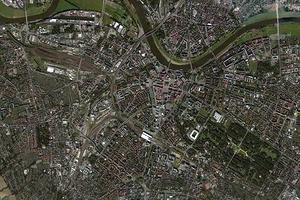 德累斯頓衛星地圖