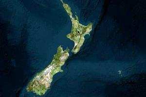 新西兰卫星地图