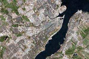 魁北克衛星地圖