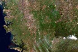塞拉利昂卫星地图