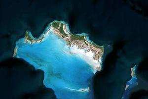 特克斯和凱科斯群島衛星地圖