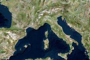 南歐衛星地圖