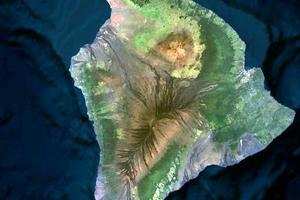 夏威夷州衛星地圖