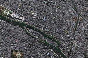 巴黎卫星地图