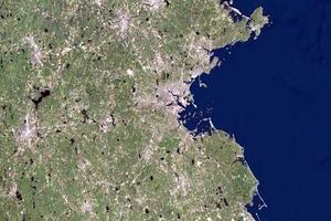 马萨诸塞州卫星地图