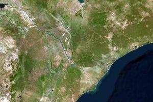 莫三比克衛星地圖