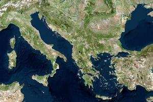 阿尔巴尼亚卫星地图