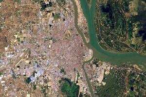 柬埔寨卫星地图图片