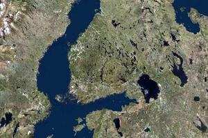 芬兰卫星地图