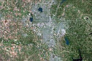 俄克拉荷马州卫星地图