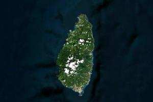 圣卢西亚岛旅游地图