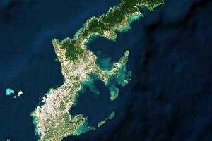 日本冲绳旅游地图