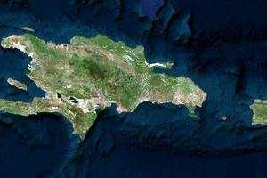 多明尼加衛星地圖