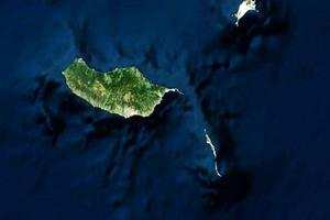 马德拉群岛卫星地图