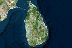 斯里蘭卡衛星地圖