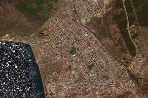 马加丹卫星地图