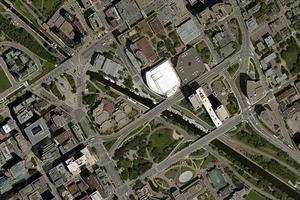 加拿大安大略市里多运河旅游地图