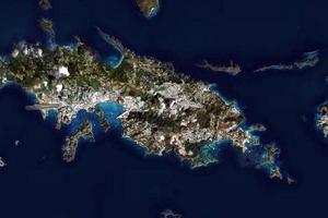 美屬維爾京群島衛星地圖
