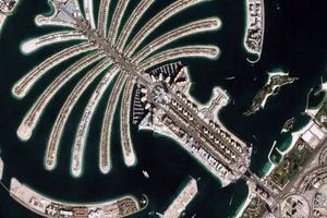 迪拜朱美拉棕榈岛旅游地图
