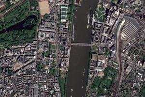 英国伦敦威斯敏斯特宫和大本钟旅游地图