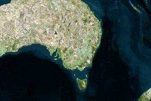 澳大拉西亚卫星地图