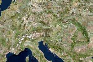 奧地利衛星地圖