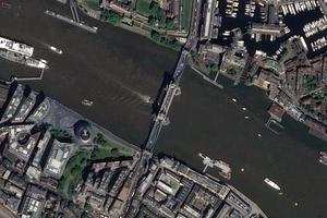 英国伦敦塔桥旅游地图