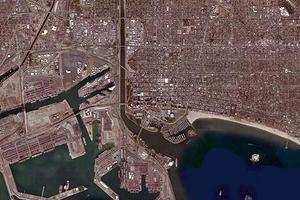 长滩卫星地图