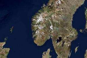 挪威卫星地图