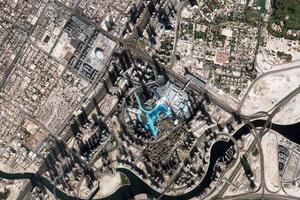 迪拜哈利法塔旅游地图