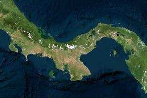 巴拿马卫星地图