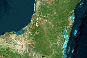 墨西哥尤卡坦半岛旅游地图