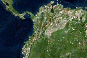 哥伦比亚卫星地图