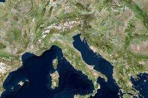 圣马力诺卫星地图