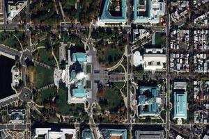 美国国会大厦旅游地图