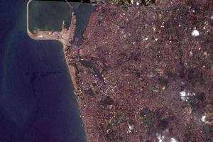 科伦坡卫星地图