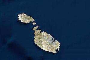 马耳他群岛旅游地图
