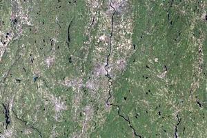 康涅狄格州衛星地圖