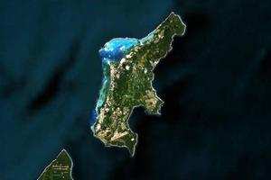 塞班岛卫星地图图片
