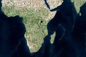 非洲衛星地圖