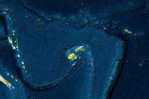 美拉尼西亚卫星地图