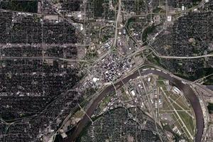 明尼苏达州卫星地图