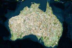 澳大利亞衛星地圖
