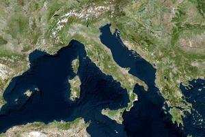 意大利卫星地图