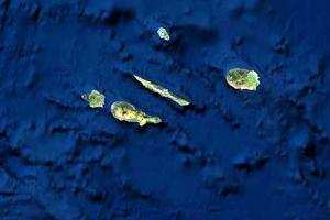 亚速尔群岛卫星地图