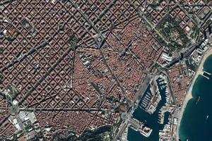 巴塞罗那波盖利亚市场旅游地图